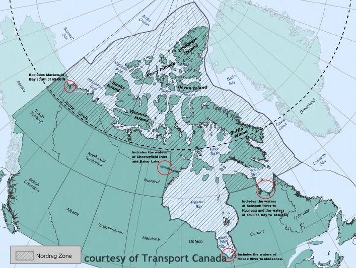 Map of Canadian Arctic