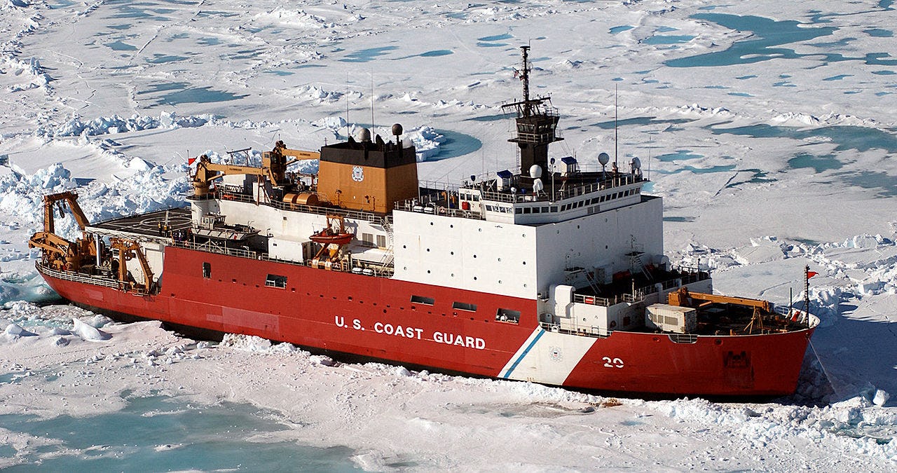 Vessel sailing through ice