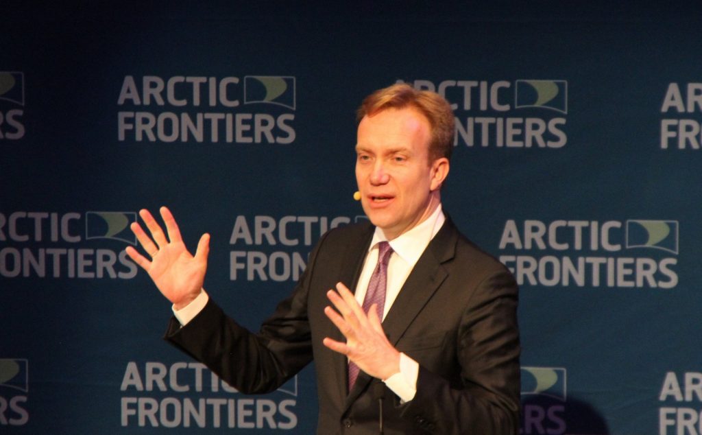 Picture of Børge Brende at Arctic Frontiers 2015