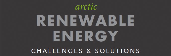 Infographic header on wind power in the Arctic.