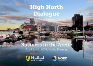 Promotional banner for the High North Dialogue 2019