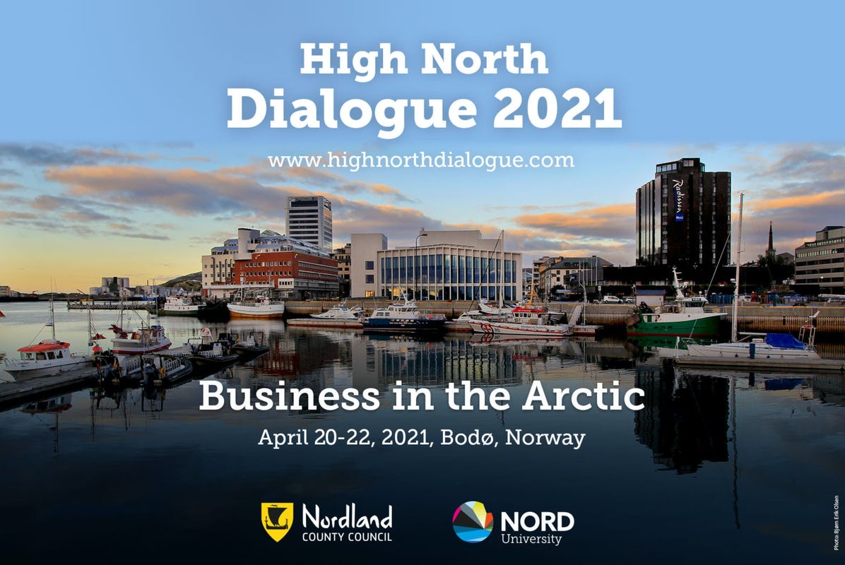 Promotional banner for the High North Dialogue 2021