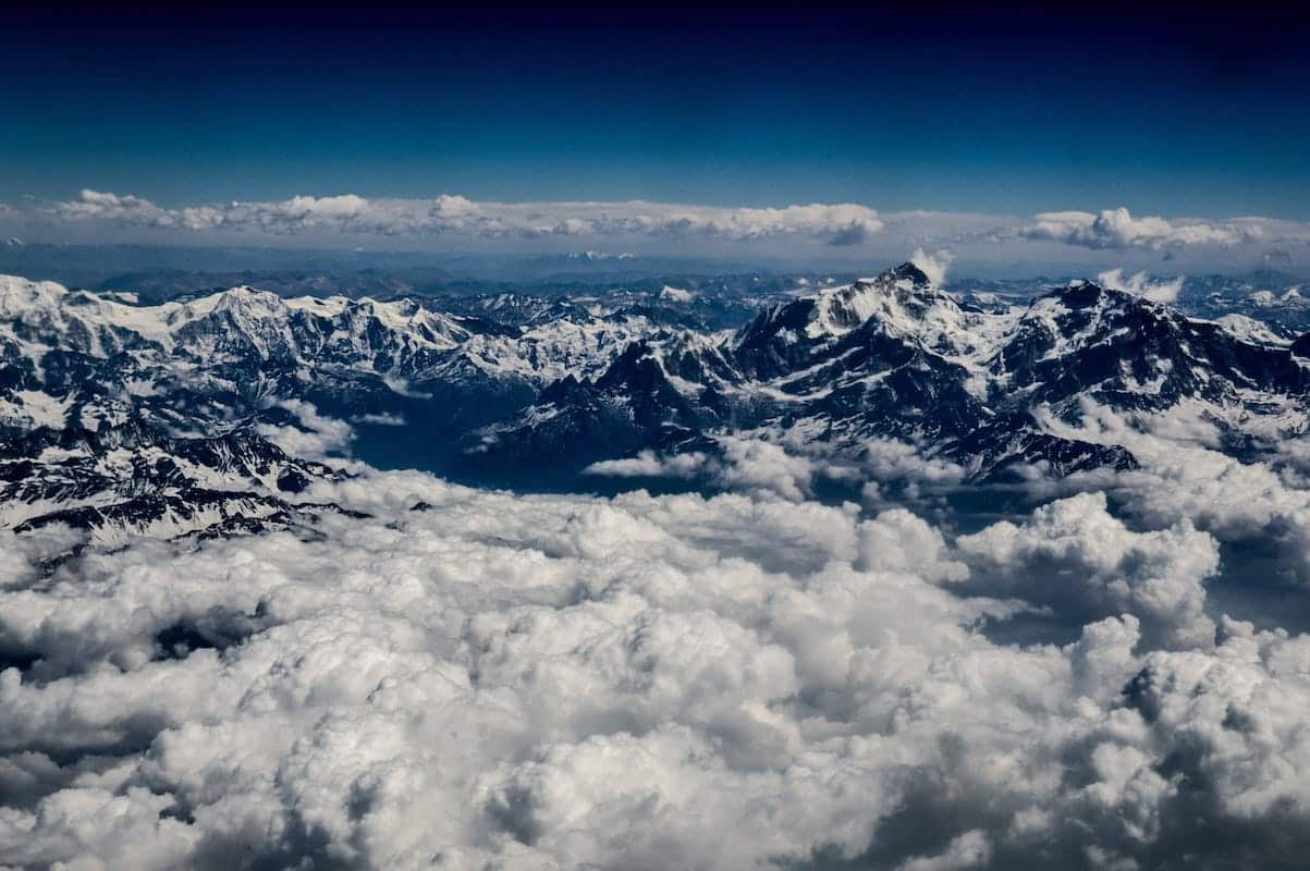 Snow-covered Himalayan mountains