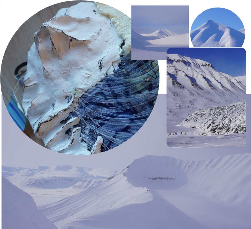 Collage of the peaks and ridgelines across Svalbard