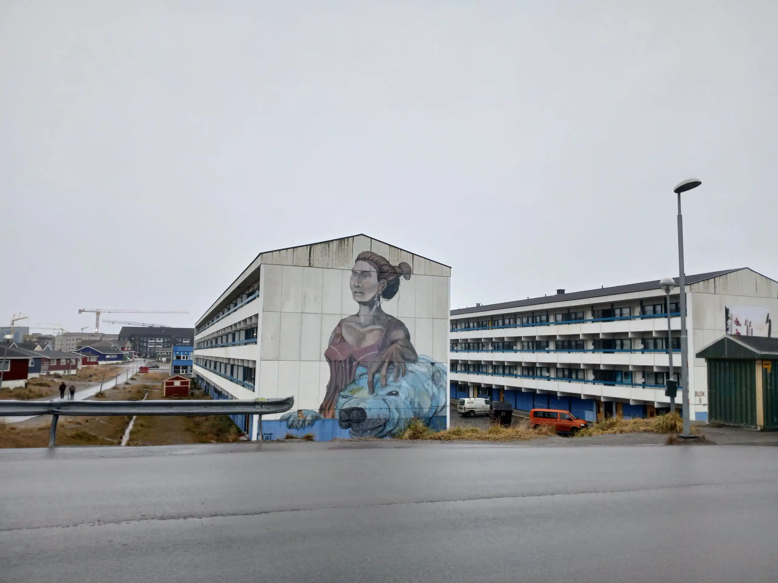 Street art on a bigger house wall