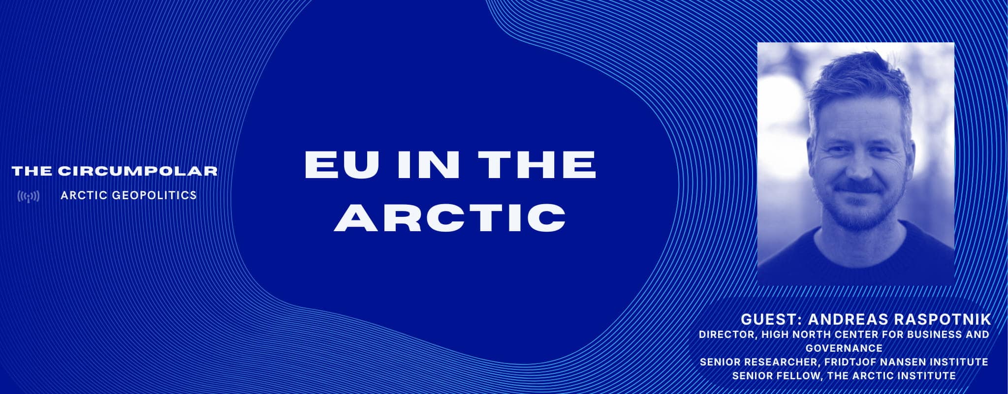Image in blue with a profile image of Andreas Raspotnik