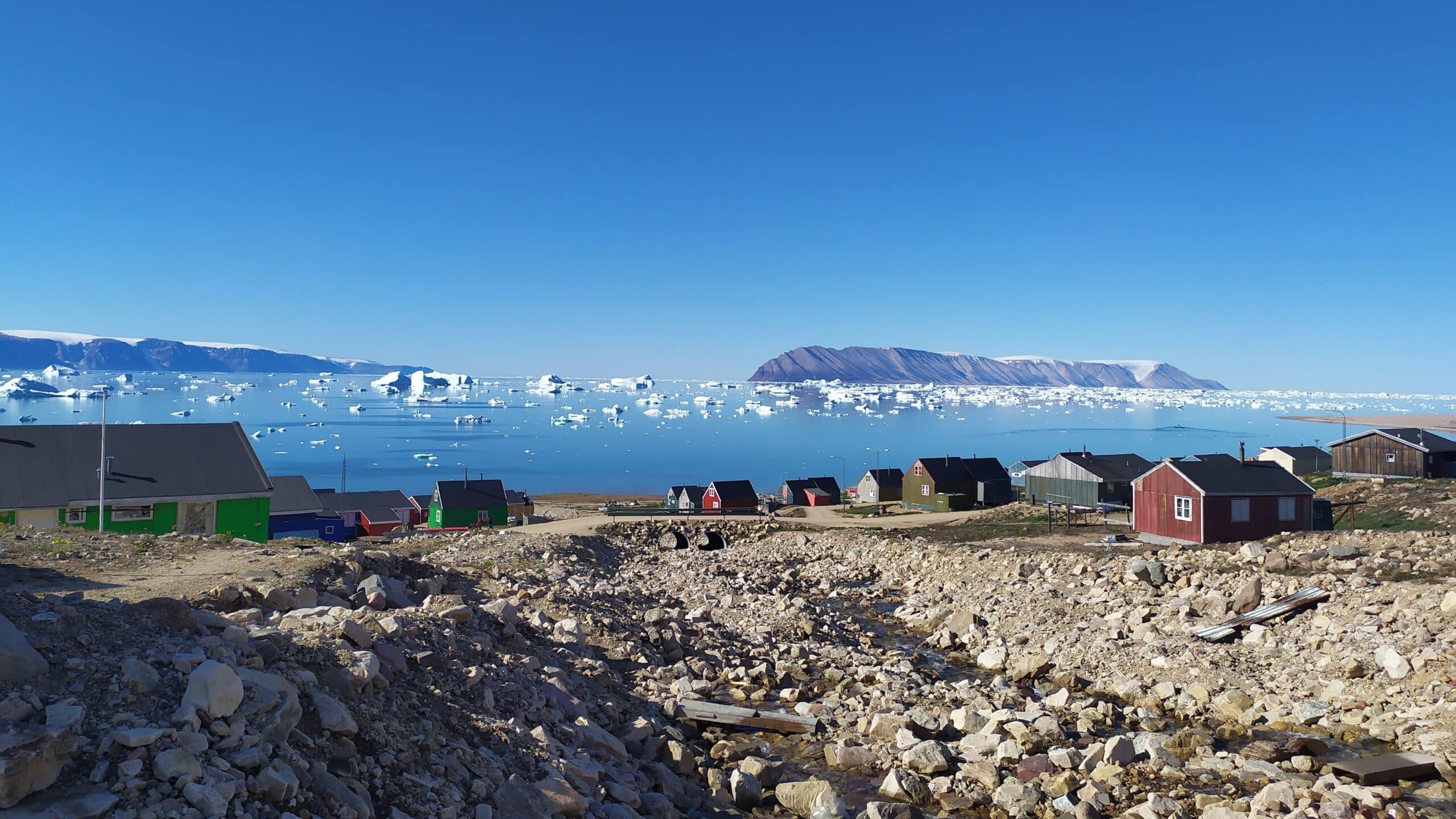 The Inughuit settlement of Qaanaaq (Greenland) in Summer 2022