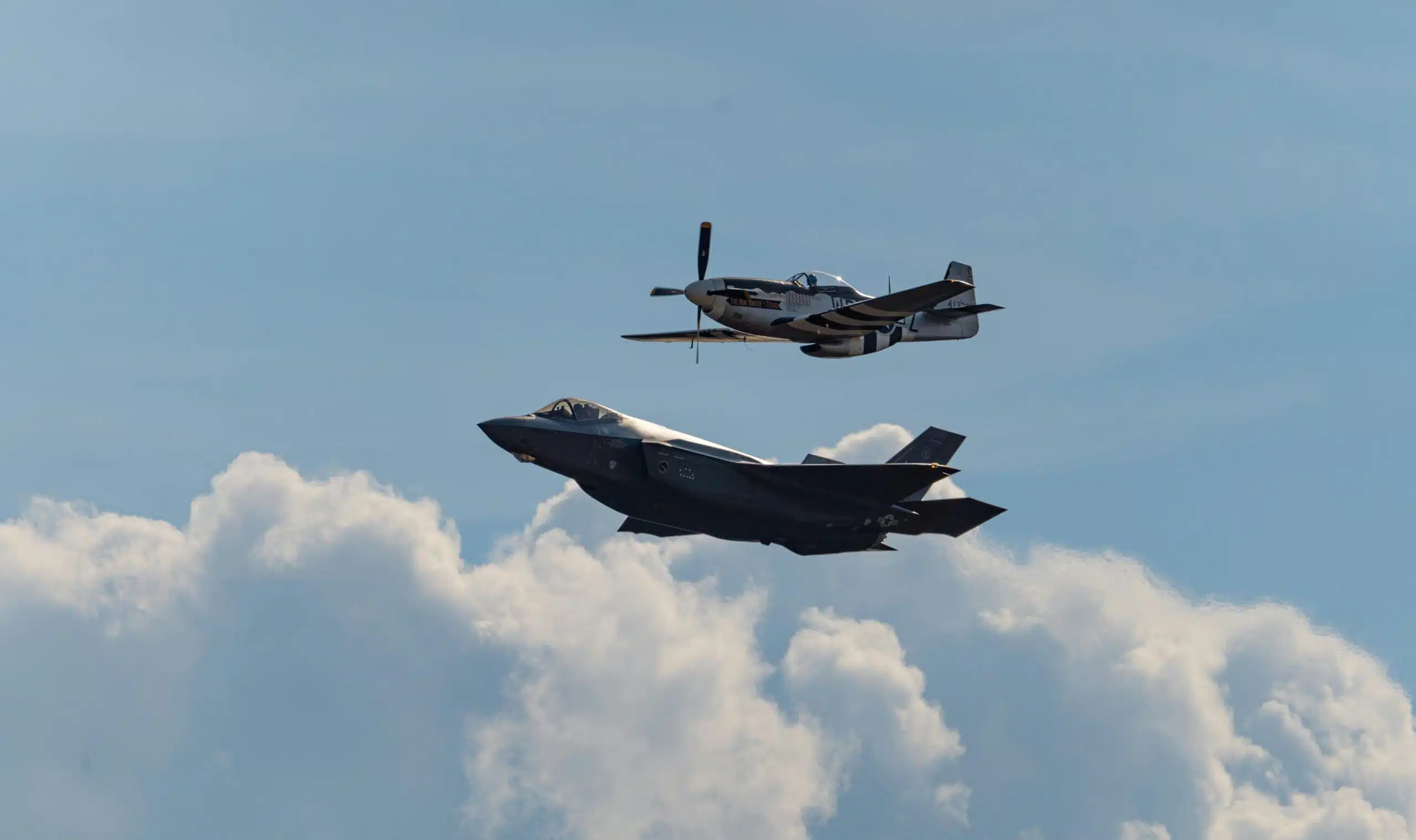Jet airplanes flying in the sky