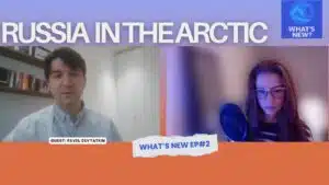 Screenshot of Serafima Andreeva and Pavel Devyatkin talking