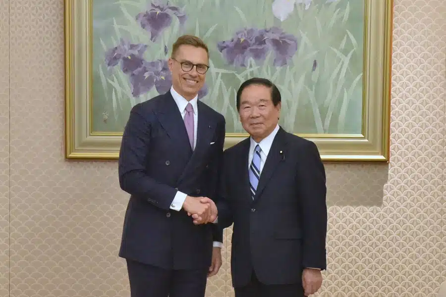 Finnish President paid an official visit to Japan in 2025 and held a number of meetings with Japanese officials including the Speaker of the House of Representative Mr. Nukaga Fukushiro
